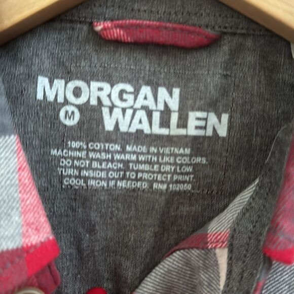 NWT Morgan Wallen One Thing at a Time River Long Sleeve Flannel Size M - Picture 9 of 9
